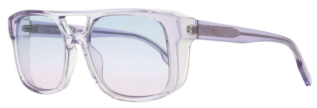 Zegna Square Sunglasses EZ0209 80W Transparent Lilac 57mm | eBay Zegna Square Sunglasses EZ0209 80W Transparent Lilac 57mm | eBay