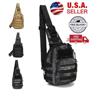 Bolsa táctica, con un único hombro mensajero Bolsa, Bolsa de pecho, Casual  Oficina Cartera de colegial | eBay