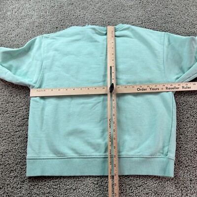 ZARA London Sweatshirt Girls 13/14 Green Felt Print College