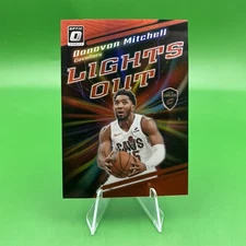 🚨 #/99 2023-24 Panini Donruss Optic Lights Out Red Prizm #9 Donovan Mitchell SP