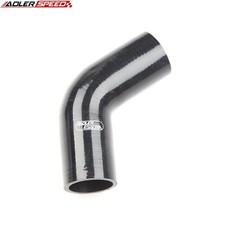 Us Ship 4-ply 2 Inch Id 60 Degree Turbo Silicone Hose Elbow Coupler Pipe Black