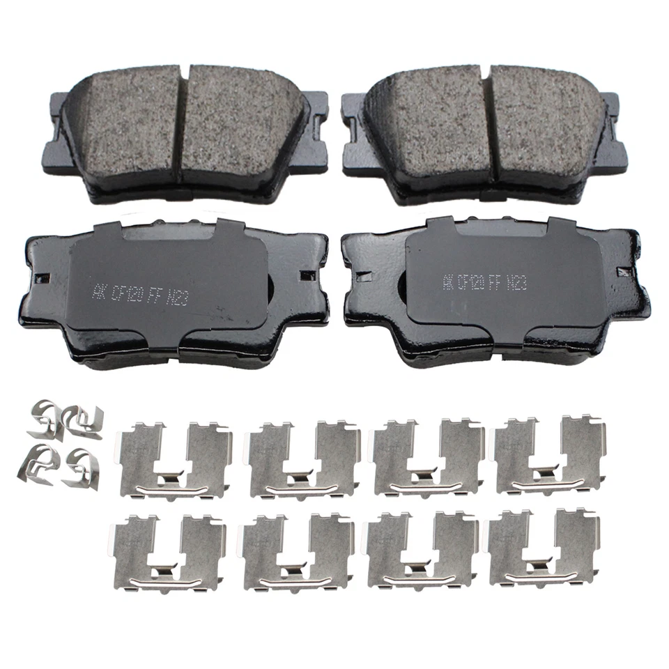 Juego de pastillas de freno traseras Akebono ACT1212A para Lexus ES350 Pontiac Vibe Toyota Avalon Foto 2 de 4