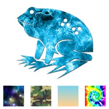 Frog Toad Cute - Vinyl Decal Sticker - Multiple Patterns Sizes - ebn331