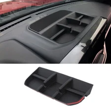 Car Front Dash Storage Box Tray Trim 1pcs For Ford F150 F-150 2021-2023 Black