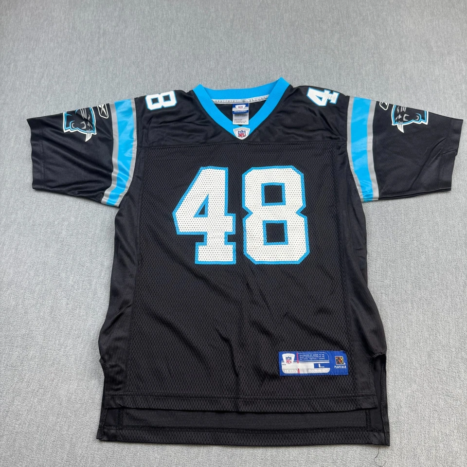 Camiseta Vintage Carolina Panthers Youth Grande 14-16 Stephen Davis Reebok NFL - Imagem 2 de 4