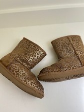 UGGs Toddlers Classic II Chestnut Glitter Leopard Boots