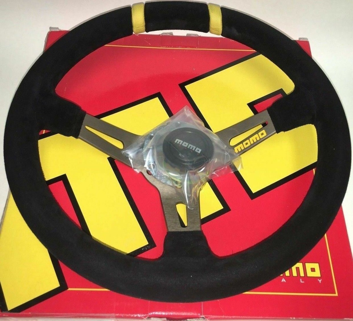 MOMO MOD DRIFT Suede Steering Wheel 330mm Deep Dish 