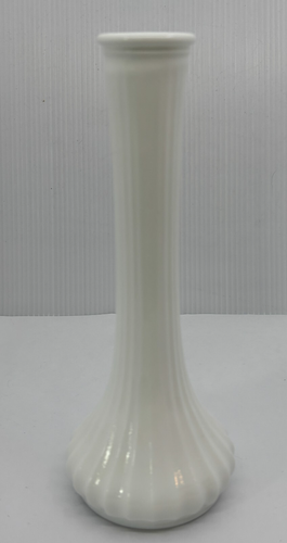 2 Stück Milchglas Knospenvasen Anchor Hocking Starburst & Hoosier Glas gerippt - Bild 12 von 18
