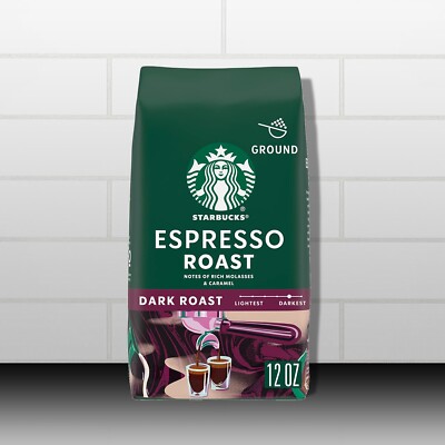 Starbucks Coffee Espresso Roast Ground Coffee Bag, Starbucks