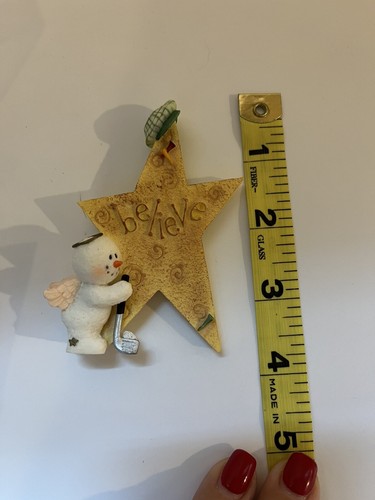 Sarah's Attic Snowonders - Believe In Determination-Golfer NEW 4” Figurine #9113 - Picture 8 of 12
