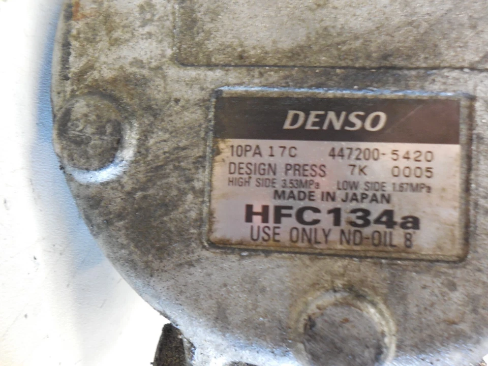 Компрессор кондиционера 98 Jaguar XJR XKR 4,0 л HFC134A 447200-5420 - Изображение 2 из 4