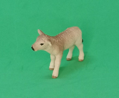 Vintage 1975 Schleich D-73527 Holstein Cow Calf Figure