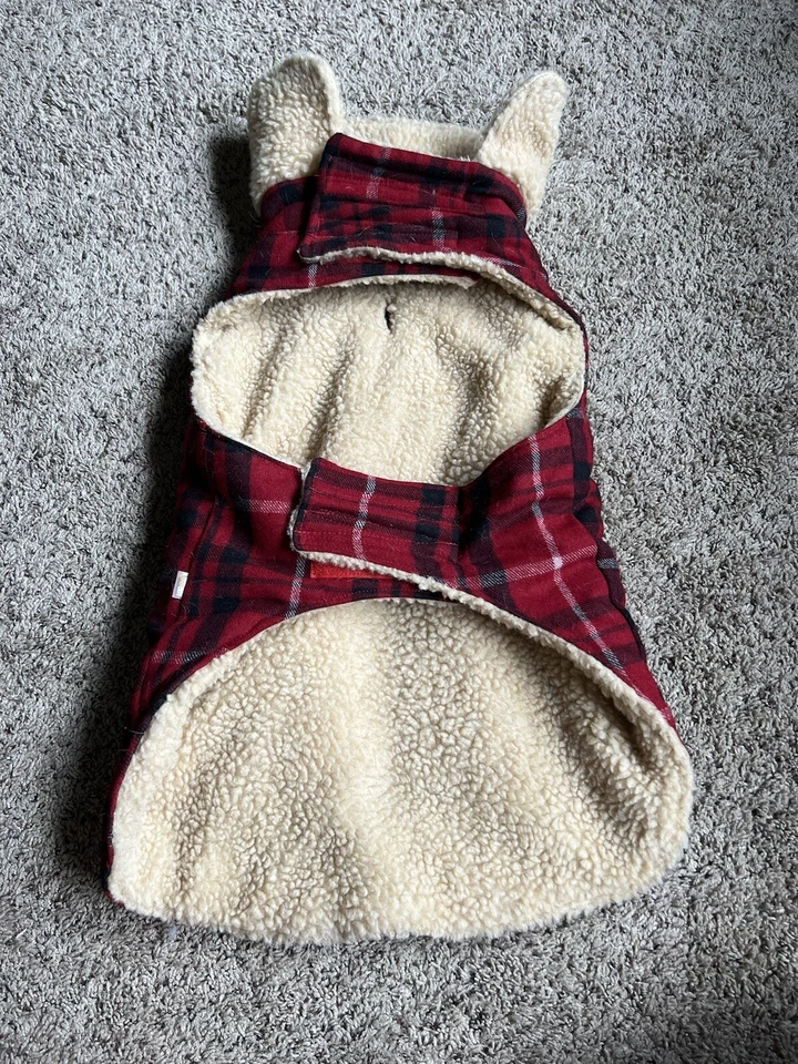 Fab Dog Sherpa Fleece Plaid Jacket Pet - Image 3 of 4