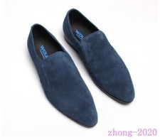 Fashion Mens Suede Pointed Toe Shoes Business Wedding Formal Dress Work Casual