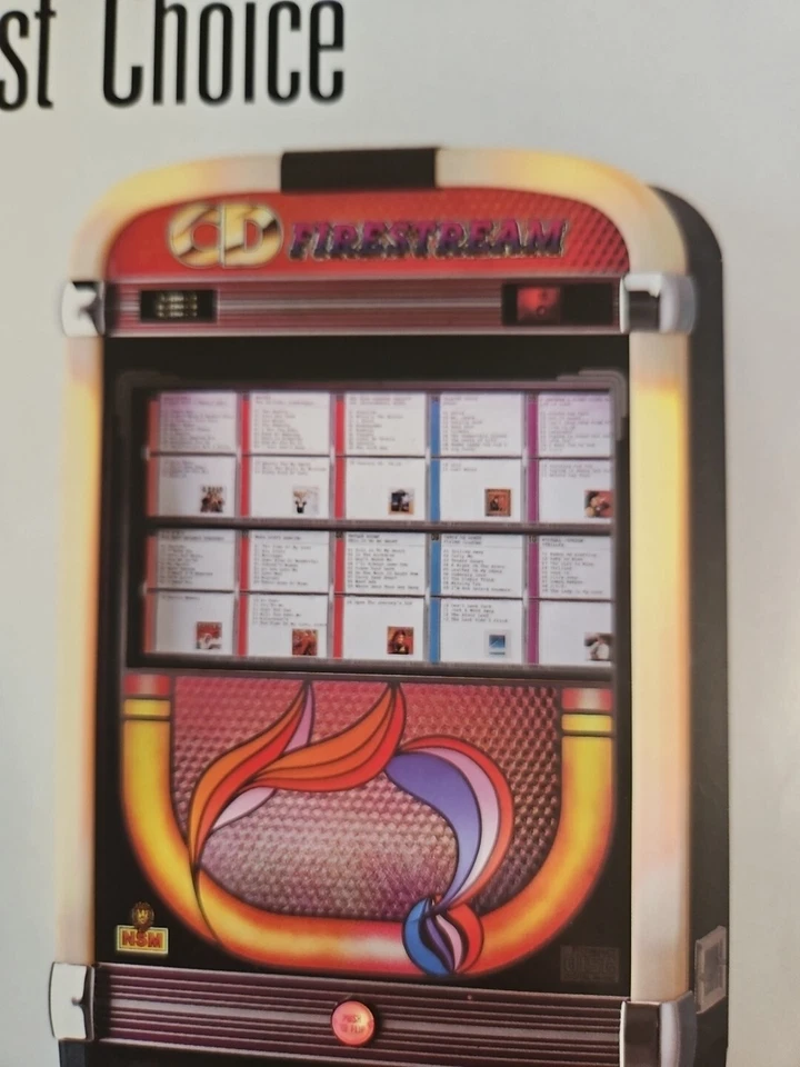 NSM CD Firestream Wallbox 1989/1990 Jukebox Promotional Flyer Brochure Adver. - Image 3 of 4
