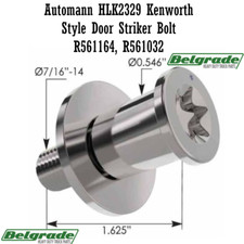 Automann HLK2329 Kenworth Style Door Striker Bolt R561164, R561032