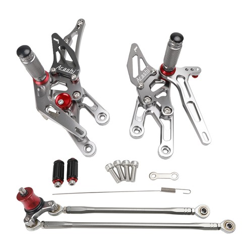 Rearsets Footpegs Grey For Honda CBR 600 RR PC37 03-06 CBR 1000 RR SC57 04-07 AA - Picture 14 of 16