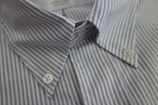 NWOT Brooks Brothers Blue University Stripe Oxford Button Down Regent MSRP 140