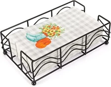 Guest Towel Napkin Holder Elegant Disposable Paper Hand Towel Holder Modern Blac