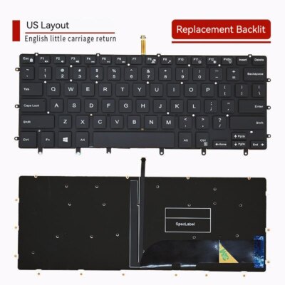 Laptop Keyboard for Dell Precision P56F 7590 7558 7568 US | eBay