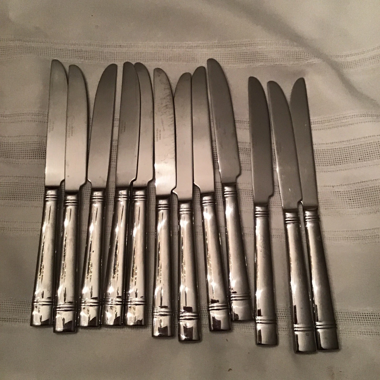 Reed & Barton DUXBURY 12 R&b Everyday Serrated Dinner/butter Knives