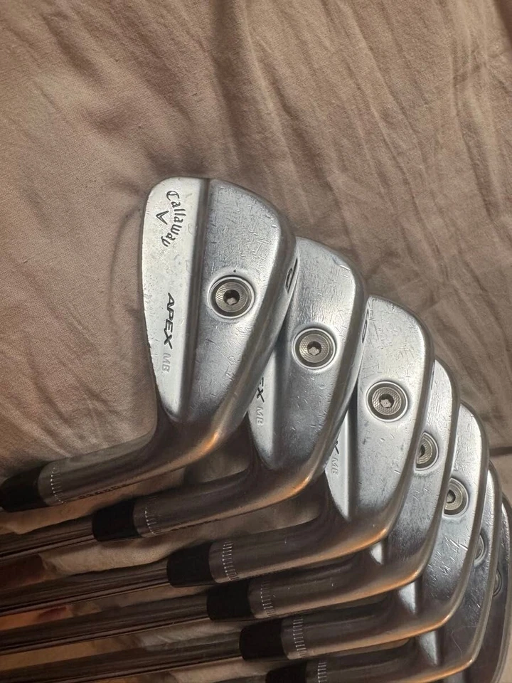 Callaway APEX MB 2021 Iron Set 7 Clubs 4-Pw Dynamic Gold S200 Stiff Flex - Image 2 of 4