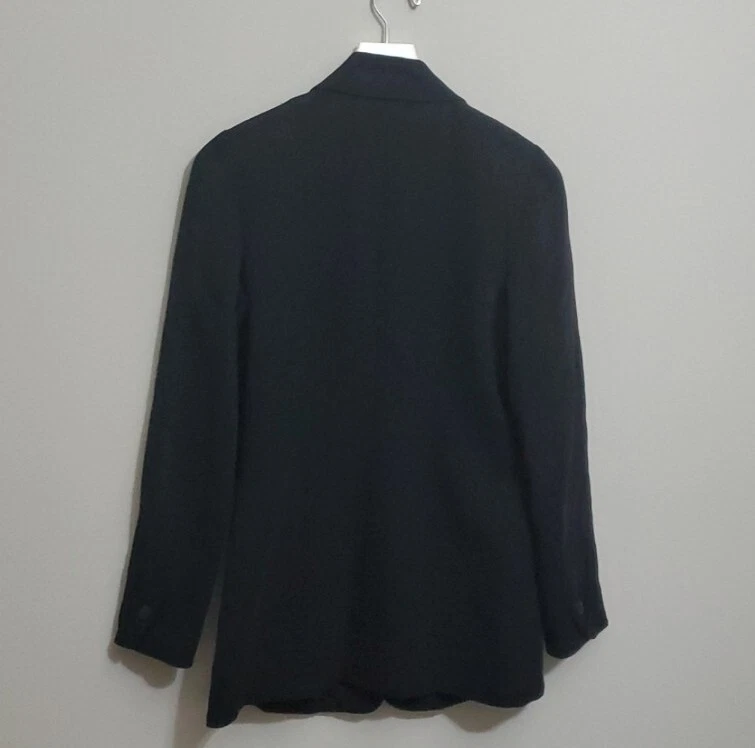Blazer Henri Bendel Vintage Negro Talla 8 Foto 3 de 3
