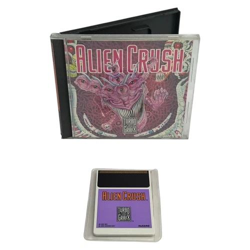 Alien Crush (Turbo Grafx 16, 1989) TG16 Authentic CIB Complete w/ Manual Tested