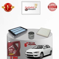 Set Service 3 Filter Und ÖL Mitsubishi Lancer Viii 1.8 103KW 140CV Von 2010->