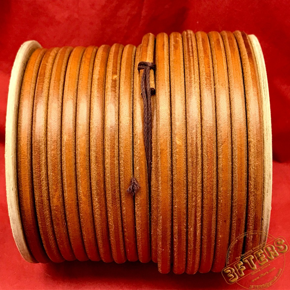 Original VTG SINGER USA High Grade Round Leather Belting 1/4" 6mm