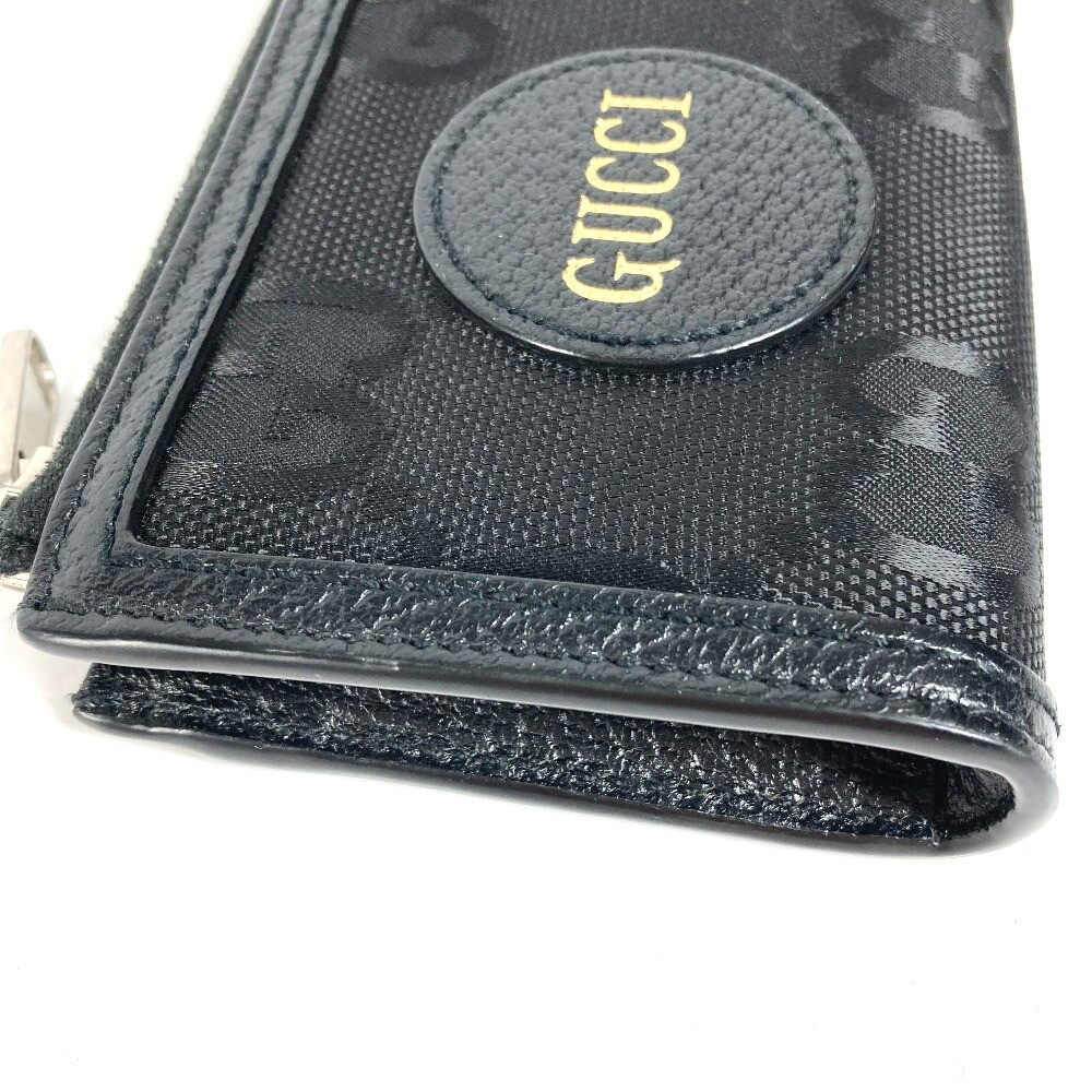 グッチ オフ ザ グリッド L字ジップ コンパクト財布 ブラック 657587 GUCCI - グッチ オフ ザ グリッド L字ジップ コンパクト財布