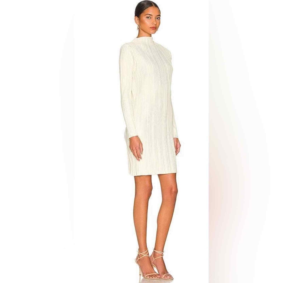 anine bing gold dress #ANINE Kira Buttercream Medium COUNT-12