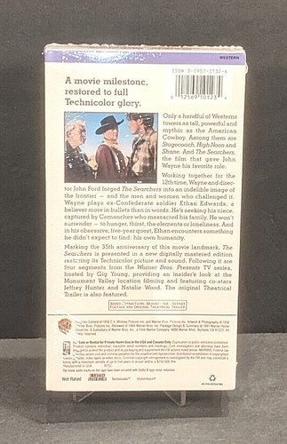 BRAND NEW FACTORY SEALED 1956 / 1991 JOHN WAYNE IN THE SEARCHERS VHS TAPE - Picture 2 of 3