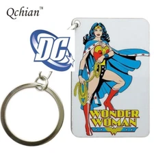 DC Comics Retro Wonder Woman Square comic book style Key chain cosplay 
