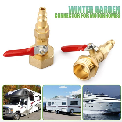 #ad 1 4quot; Quick Connect RV Winterize Blowout Adapter 3 4quot; Garden Hose Thread Fitting $11.99