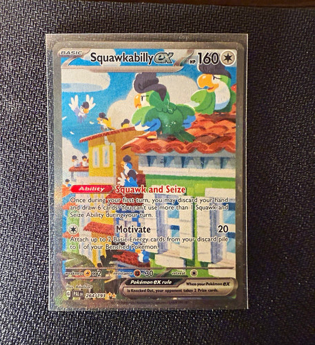 Pokémon TCG Card Squawkabilly ex 264/193 Paldea Evolved SIR Holo - NM