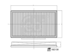 Luftfilter Filtereinsatz 182130 FEBI BILSTEIN für MERCEDES-BENZ C-KLASSE GLC CLE