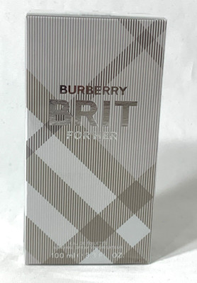 Burberry Brit For Her Eau de Toilette Fragrance 3.3 oz/100ml EDT Spray SEALED