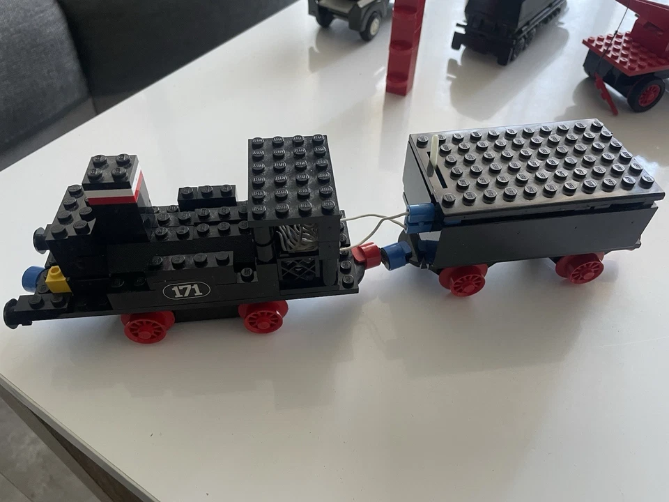 Anciens Train Lego Wagons Rails 1970 Plus Pièces Lego - Photo 2/4