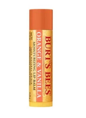 burts bees lip balm orange & vanilla 4 pk