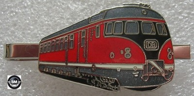 Krawattenklammer Diesel-Triebwagen 613 rot red Eisenbahn Lok Railway Art. 8009