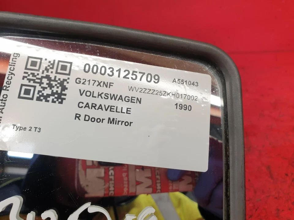 VOLKSWAGEN CARAVELLE ESPEJO RETROVISOR LADO CONDUCTOR ALA DERECHA 1990 CUPÉ W4/B3V Foto 3 de 4