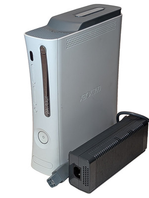 Xbox 360 Konsole Weiß 60GB mit Power Brick getestet funktioniert PAL Videospiel