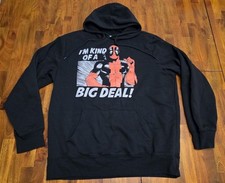 Marvel Deadpool Men's Pullover Graphic Print Hoodie Black X-Large
