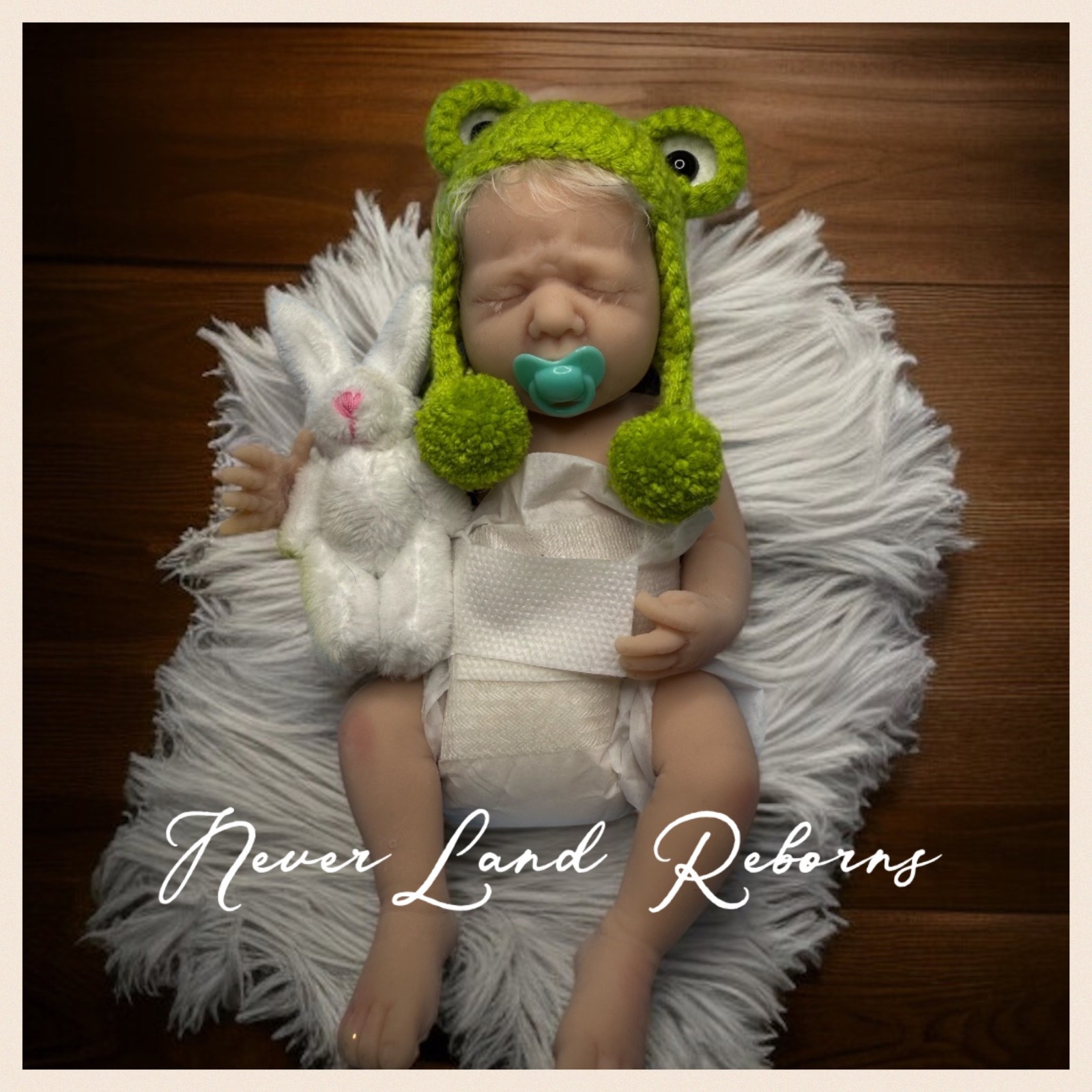 Full body 8” silicone baby boy. Full Body Silicone Doll With Micro Rooted Hair.