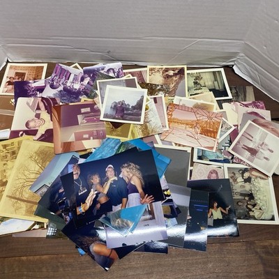 Lot of 100+ Random Old JUNK Photos - Original Color Vintage Snapshots