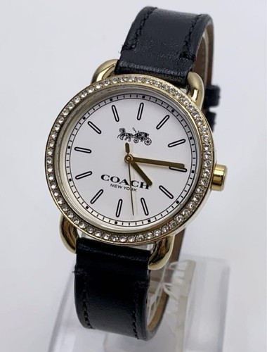 Coach Rhinestone Watch Coach CA.105 Quartz Ladies Watch 31.8mm Rhinestone Bezel Used | eBay