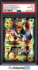 Pokemon 2015 M Houndoom EX 154/162 Full Art UR Breakthrough GEM MINT PSA 10 on eBay