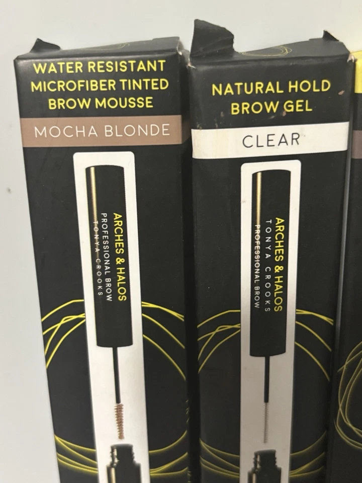 4x Arches and Halos MOCHA BLONDE Eyebrow Mousse, Brow Powder, Pen + CLEAR GEL - Image 4 of 4
