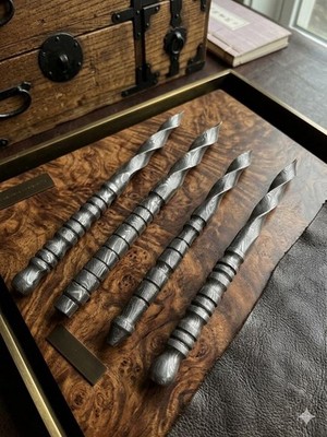 Lot Of 4 handmade Damascus Steel Dagger boot knife Vampire Collectible Full Tang
